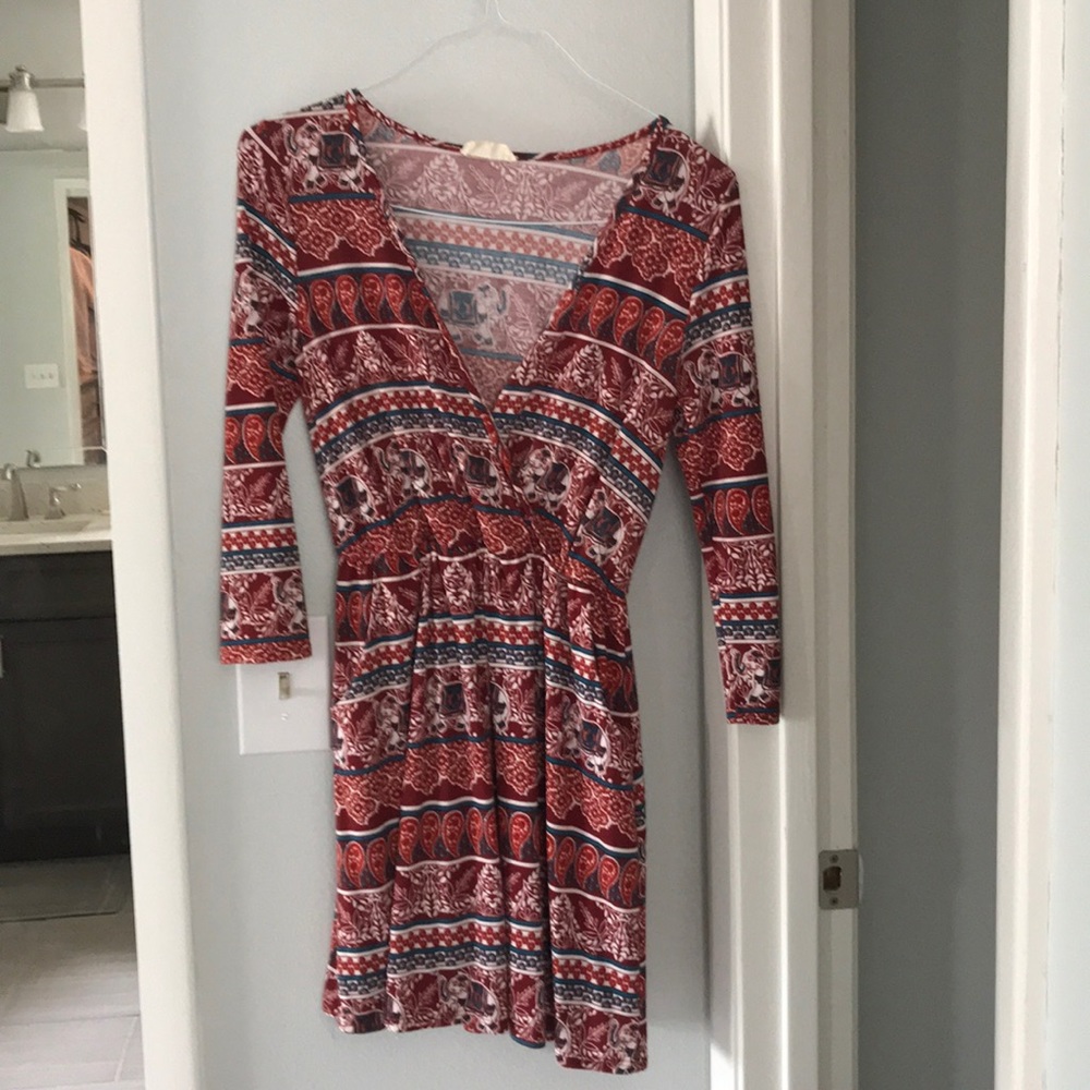 Ladies 3/4 Sleeve Cotton Dress with pockets